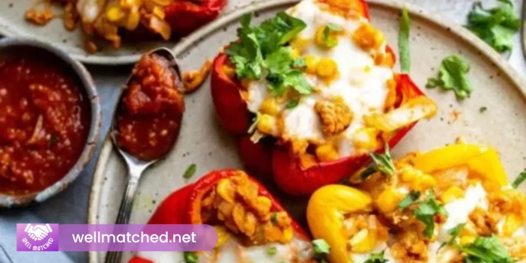 Stuffed Bell Peppers with Pasta Salad